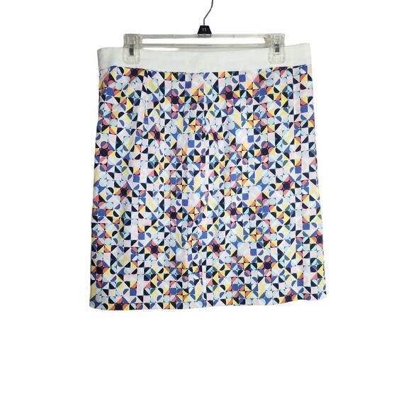 Etcetera Geometric print pencil skirt nwt sz 8 colorful Careerwear professional - Picture 1 of 12